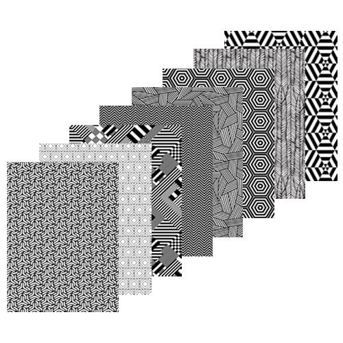 Contrast Pattern Papers A4 Asst 40 Sheets