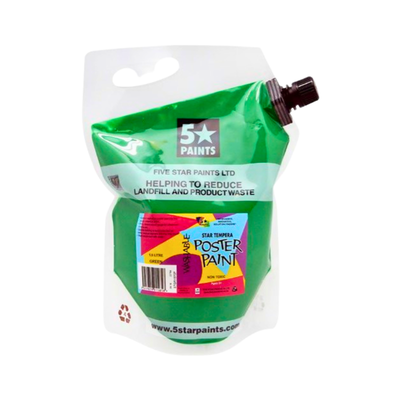 Green 1.5L - Star Tempera Paint Pouch