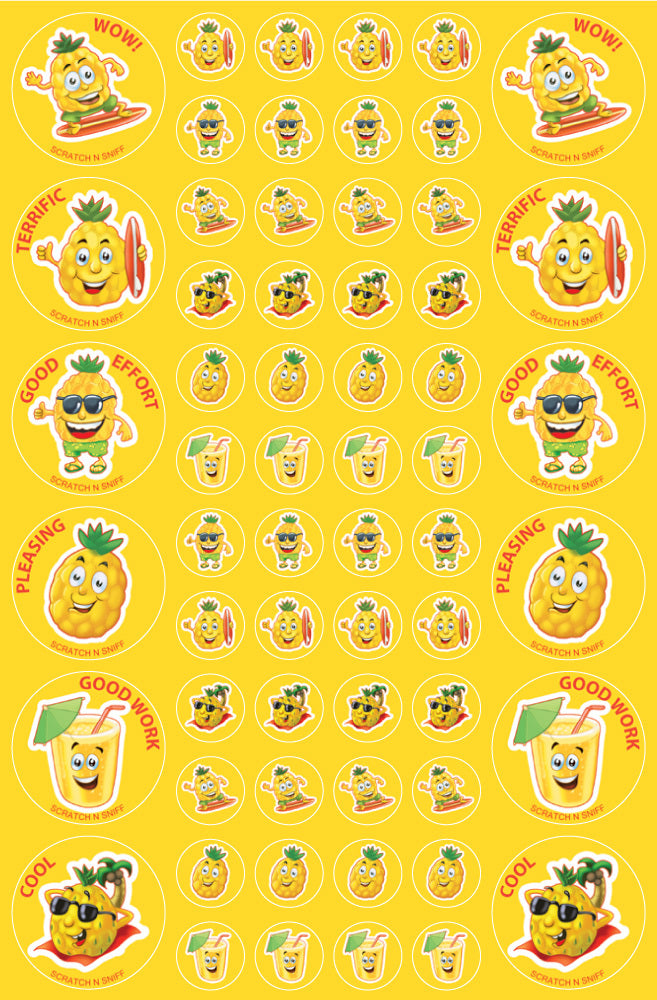 Pineapple - ScentSations Fruit Stickers (Pack of 180)