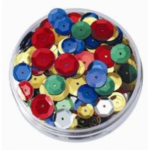 Sequins - Embossed - Rounds - 50gsm Jar