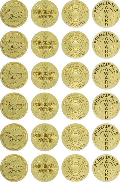 Principal's Award - Gold Merit Stickers (Pack of 504)