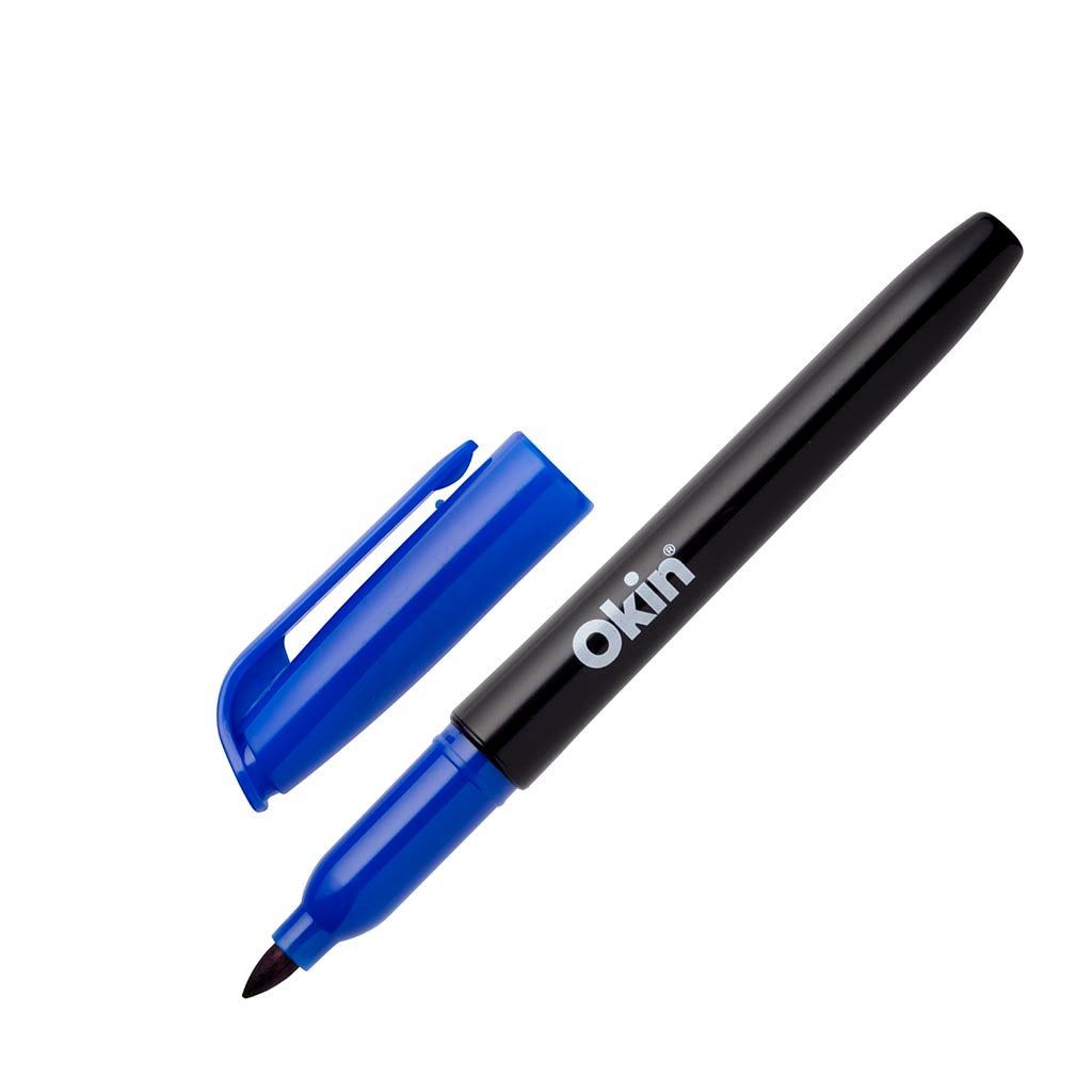 Blue - Okin Permanent Marker Pen Style Fine Tip