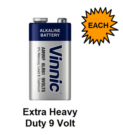 Alkaline Batteries - 9V (Single)