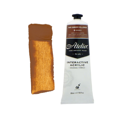 Raw Umber Yellowish 80ml - Atelier Acrylic Paint S1