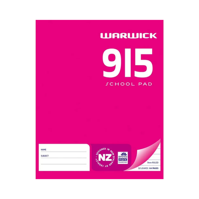 9I5 - School Refill Pad - 9mm Lined (Warwick)