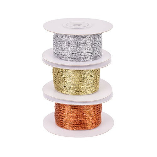 Stretchable Mesh Ribbon 3 Pack Metallic Colours