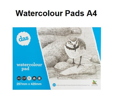 A4 - DAS Watercolour Pad - 12 sheets, 300gsm