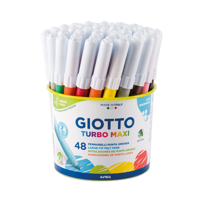Giotto Turbo Maxi Colour Felts - 48's