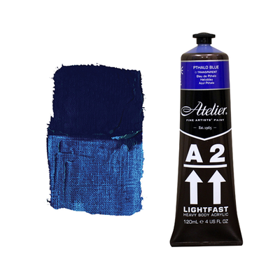 Pthalo Blue 120ml - Chroma A2 Acrylic Paint