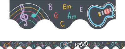 Music - Scalloped Borders (Pack of 12)