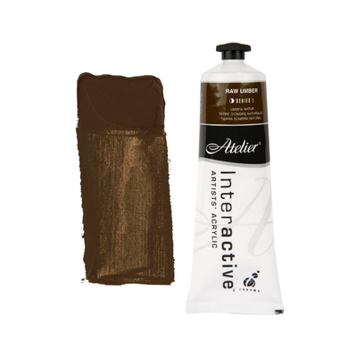 Raw Umber 80ml - Atelier Acrylic Paint S1