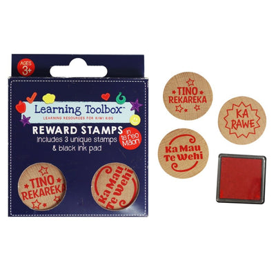 Te Reo (Set of 3 + inkpad) - Merit Stamp