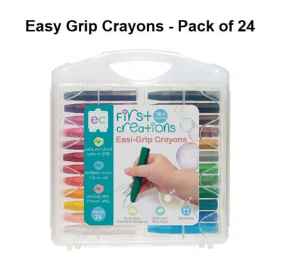 Easy Grip Crayons - Pack of 24