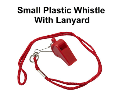 Whistle - Plastic with Lanyard - Small