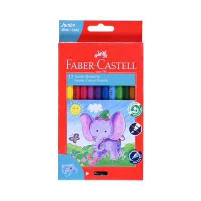 Faber Castell Jumbo Colour Pencils - 12's