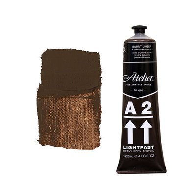 Burnt Umber 120ml - Chroma A2 Acrylic Paint