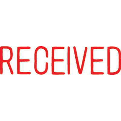 Self Inking Office Stamp - Received Red