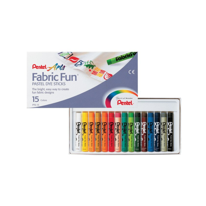 Pentel Fabric Dye Sticks - Set of 15