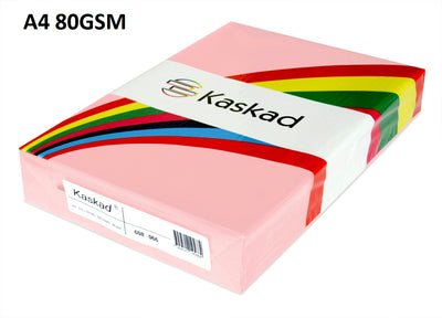 A4 Flamingo Pink - Kaskad 80gsm 500 Sheets