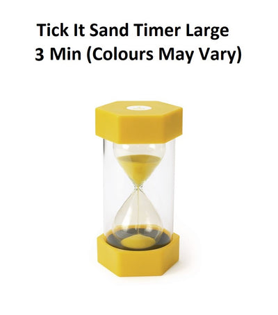 Tick It Sand Timer - Large - 3 Min