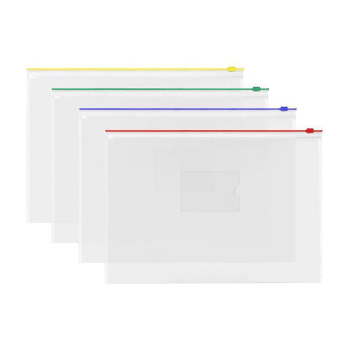 A4 - Transparent Data Wallet Zipbag (335 x 245mm)