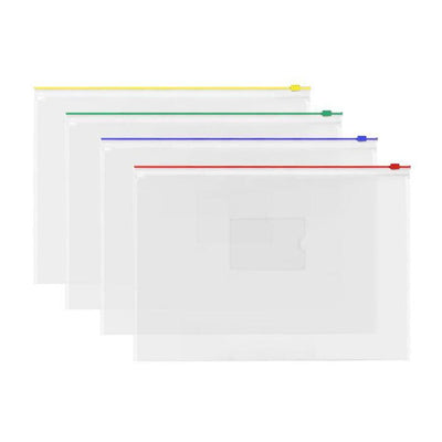 A4 - Transparent Data Wallet Zipbag (335 x 245mm)
