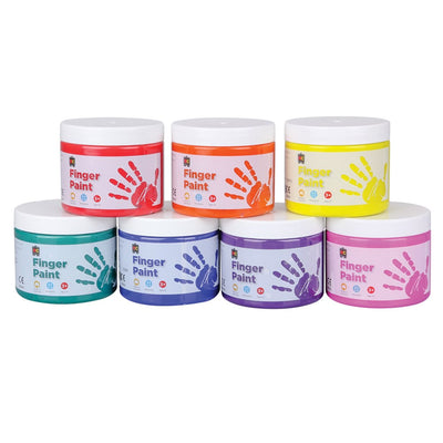 Set of 7 Colours - Finger Paint Tubs