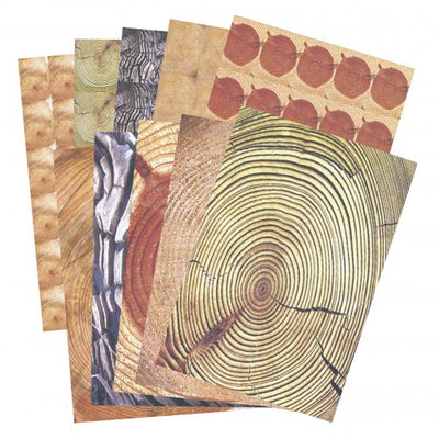 A3 - Woodgrain Pattern Papers - 40 Sheets
