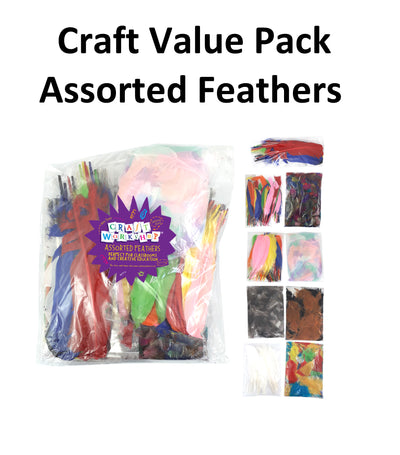 Craft Feathers - Bulk Pack 86pcs