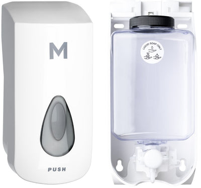 Liquid Wall Dispenser White, 1000ml Capacity