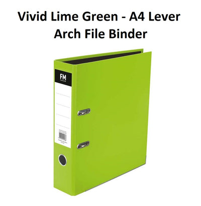 Lime Green - A4 Lever Arch File