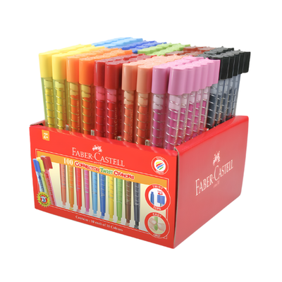 Faber Castell Connector Twistable Crayons - Caddy of 100