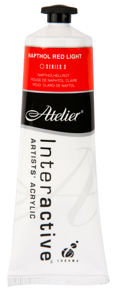 Napthol Red Light 80ml - Atelier Acrylic Paint S3
