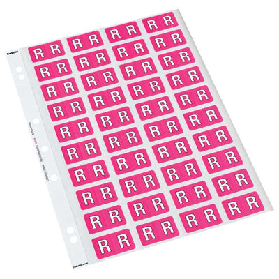 R - Codafile Labels 25mm - Pack of 5 Sheets