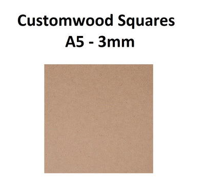 A5 - 3mm Customwood Squares