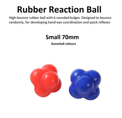 Rubber Reaction Ball - Small 70mm