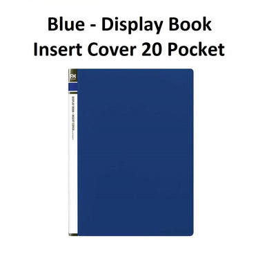 Blue - A4 Clearfile 20 Page with Insert Front Cover