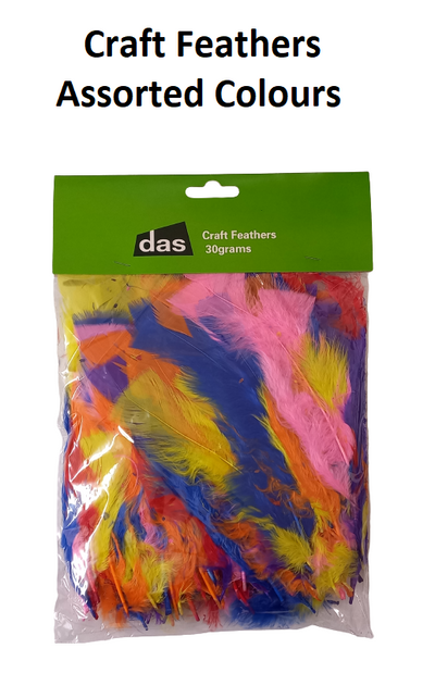 Craft Feathers - Assorted 30g