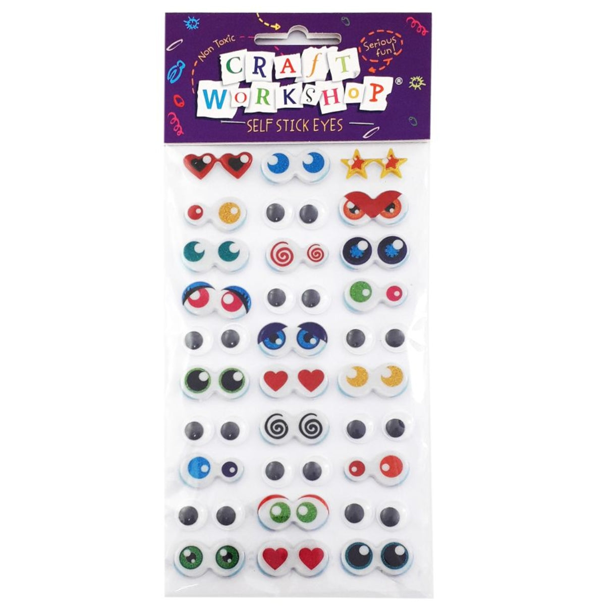 Craft Self-Adhesive Eyes assorted 30 pairs