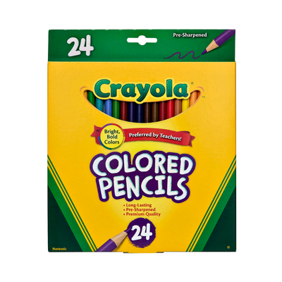Crayola Colour Pencils - 24's Full Size