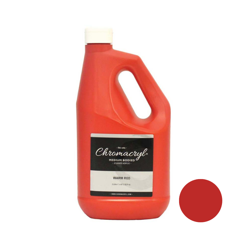 Warm Red 2L - Chromacryl Acrylic Paint