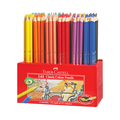 Faber Castell Classic Colour Pencils - Caddy of 144