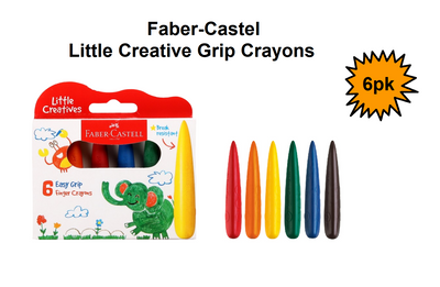 Faber Castell First Grip Crayons - Pack of 6