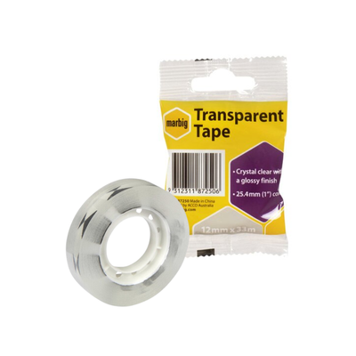 Economy General Purpose Tape 12mm x 33m - single