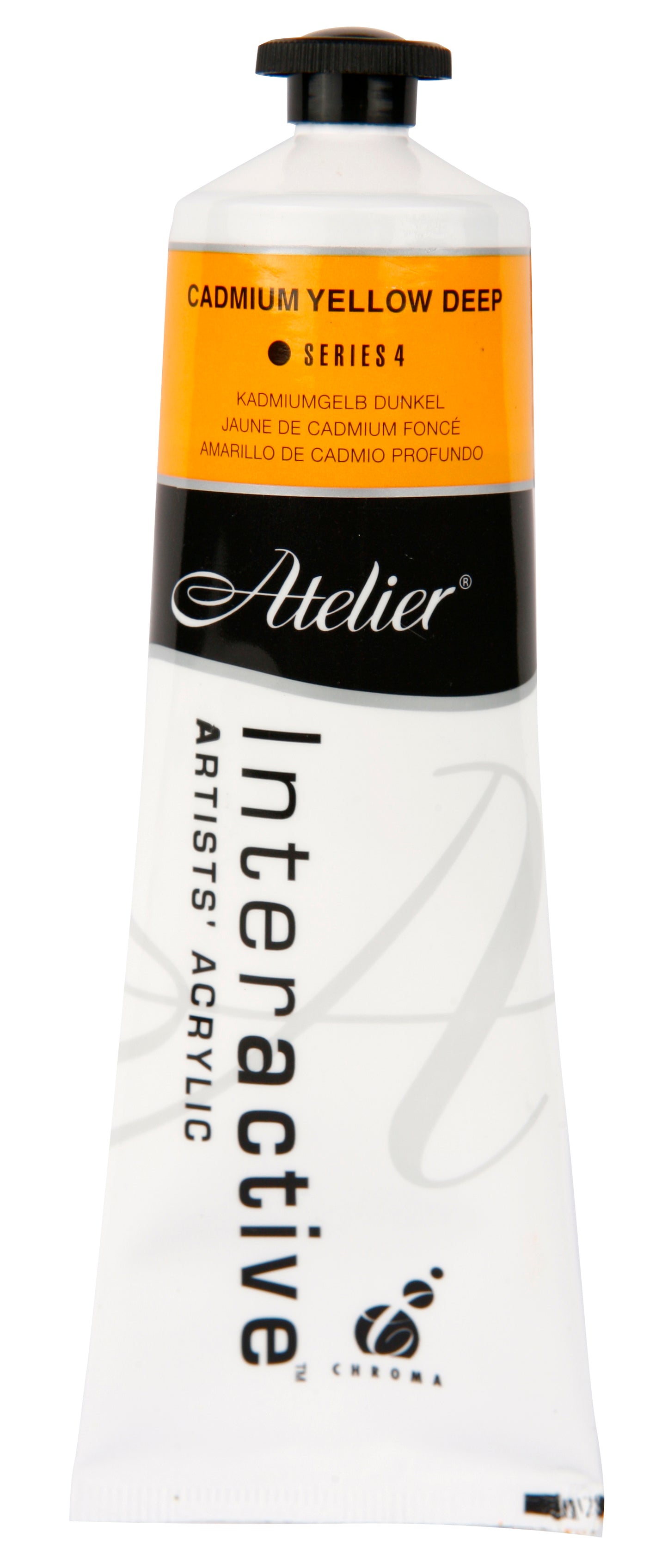 Cadmium Yellow Deep 80ml - Atelier Acrylic Paint S4