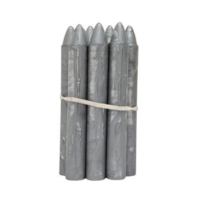 Retsol Hard Wax Crayon - Metallic Silver 10's