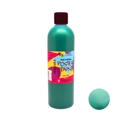 Metallic Green 500mL - Star Tempera Poster Paint