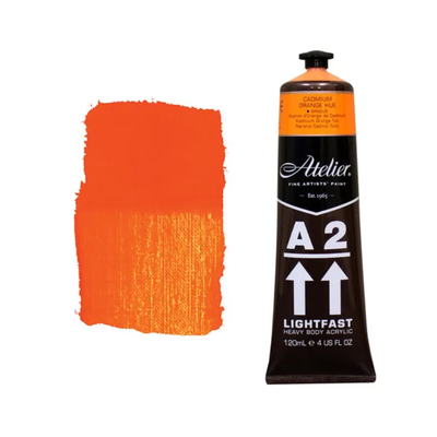 Cadmium Orange 120ml - Chroma A2 Acrylic Paint