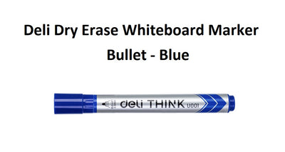 Blue - Bullet Tip Whiteboard Marker Deli