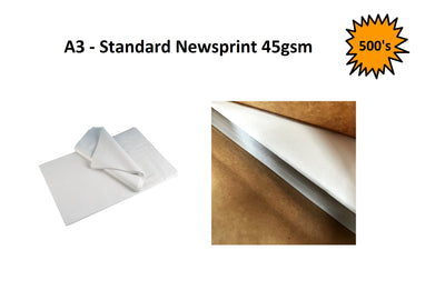 A3 - Standard Newsprint 45gsm 500's